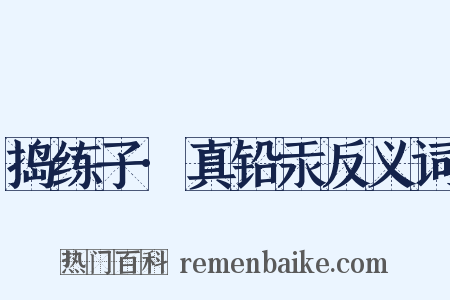 捣练子·真铅汞反义词是什么意思的图片